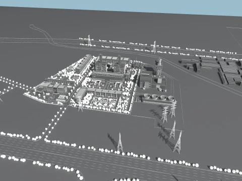 Power plant 3D Model