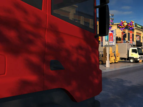 Building materials market 3D Model