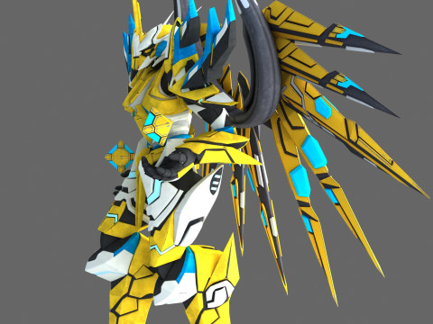 Thunder Attribute Battlegear Model 3D