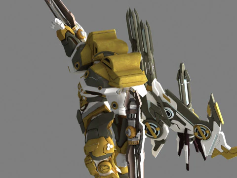 Stone attribute battle armor 3D Model