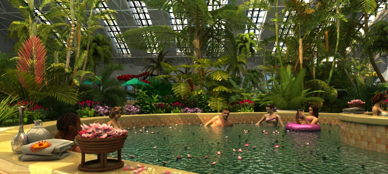 Spa Model 3D .c4d .max .obj .3ds .fbx .stl .blend 