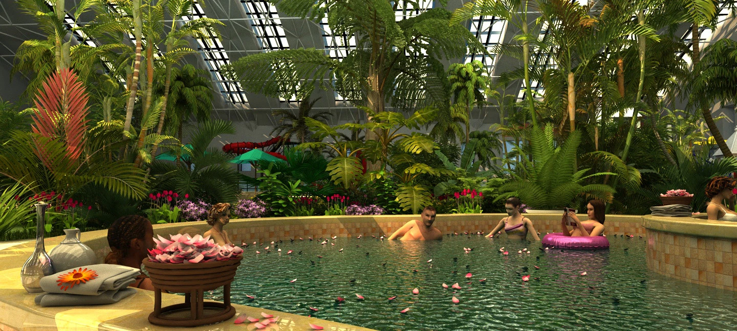 Spa 3D Model .c4d .max .obj .3ds .fbx .stl .blend 