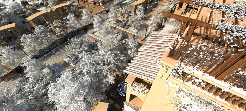Snow scene 3D Model .c4d .max .obj .3ds .fbx .stl .blend