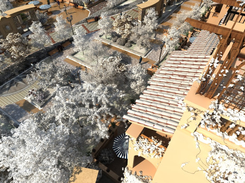 Snow scene Modelo 3D