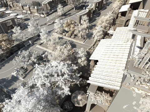 Snow scene 3D Model