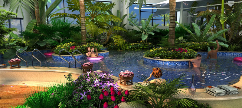 Fish spa pool 3D मॉडल .c4d .max .obj .3ds .fbx .stl .blend 