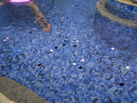 Fish spa pool 3D मॉडल