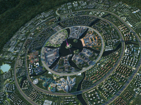 City center building 3D Model