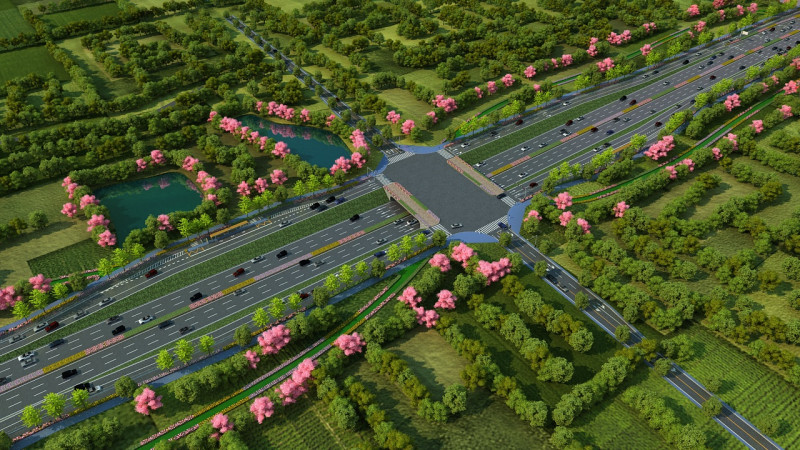 Highway 3D Model .c4d .max .obj .3ds .fbx .stl .blend 