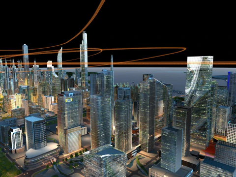 Technology architecture 3D Model