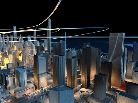 Technology architecture 3D Model