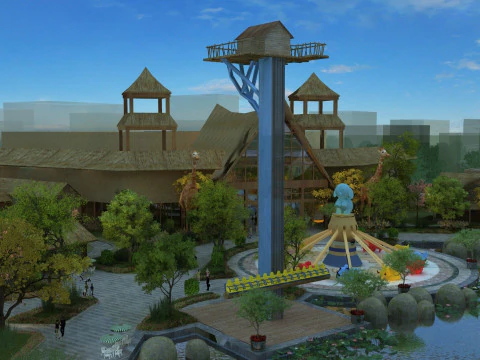 Amusement park 3D Model