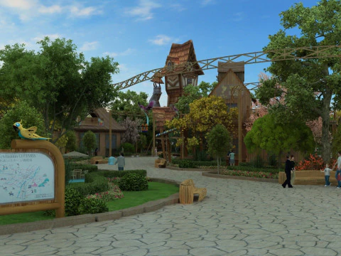 Pretpark 3D Model