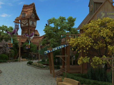 Amusement park 3D Model