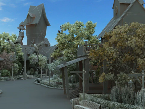 Amusement park 3D Model