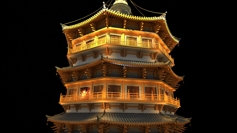 Tower 3D Model .c4d .max .obj .3ds .fbx .stl .blend 