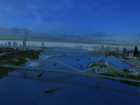 Arquitectura urbana Modelo 3D