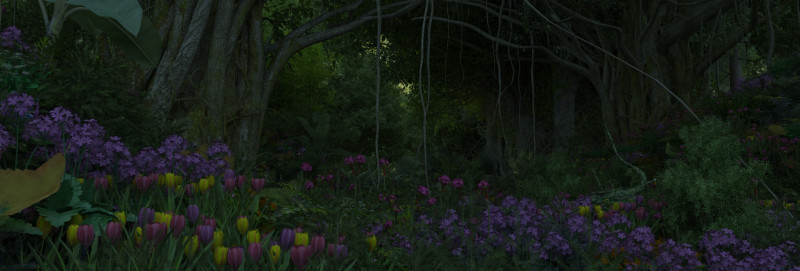 Tropical rainforest 3Dモデル .c4d .max .obj .3ds .fbx .stl .blend 