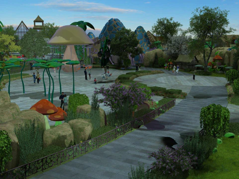 Amusement park 3D Model