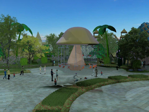 Amusement park 3D Model