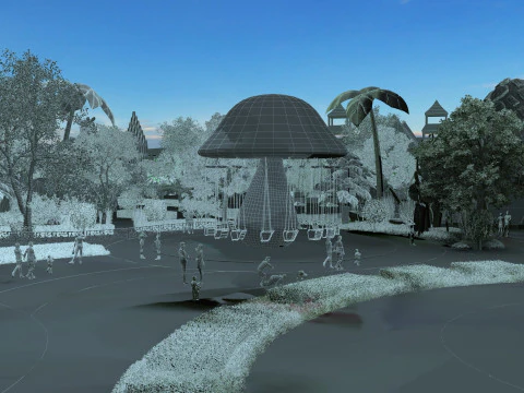 Amusement park 3D Model