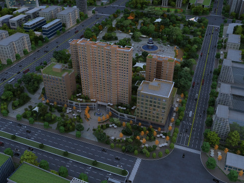Urban architecture 3D-Modell