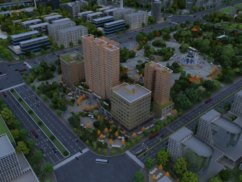 Urban architecture 3D Model
