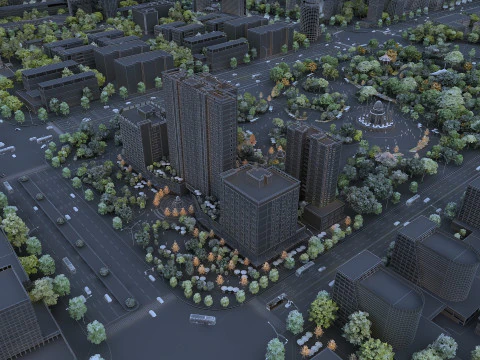 Urban architecture 3D Model