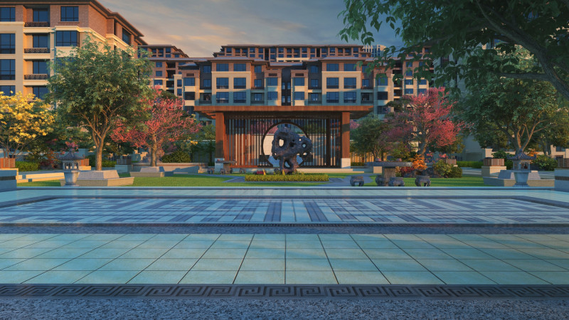 Urban architecture 3D Model .c4d .max .obj .3ds .fbx .stl .blend 