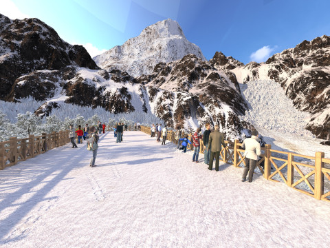 Snow Mountain Modelo 3D