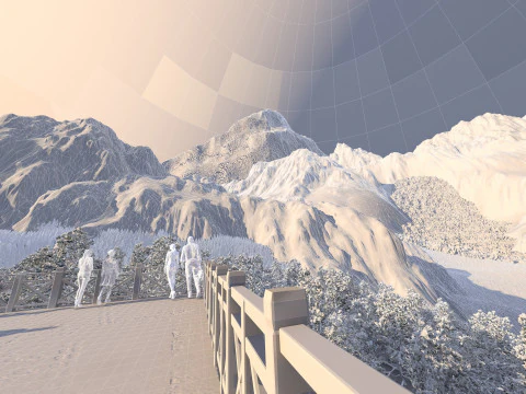 Snow Mountain 3D Model
