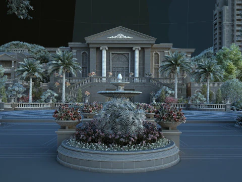 Arsitektur perkotaan Model 3D