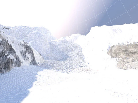 Snow Mountain 3D Model