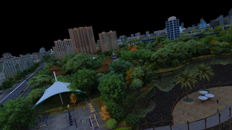 Urban architecture 3D Model .c4d .max .obj .3ds .fbx .stl .blend 
