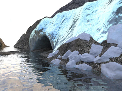 Snow Mountain 3D Model