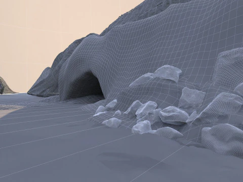 Snow Mountain 3D Model
