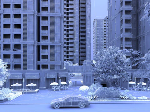 Urban architecture 3D Model