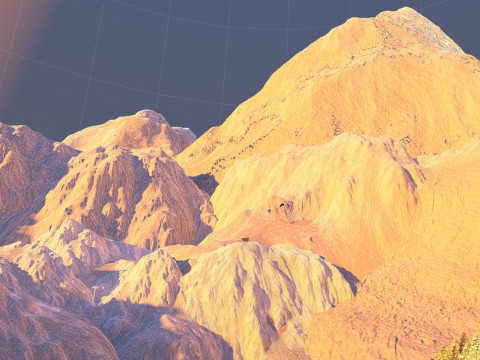 Snow Mountain 3D Model