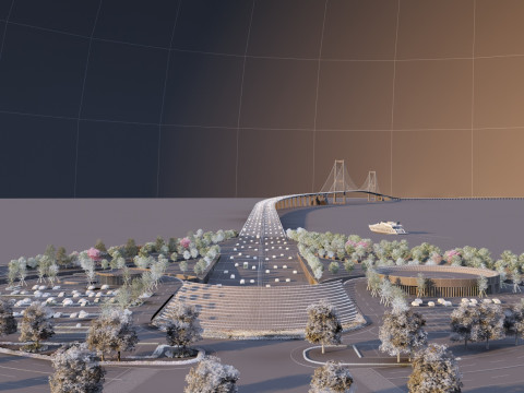 Small Island 3D Model