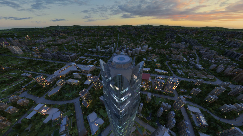 Urban architecture Model 3D .c4d .max .obj .3ds .fbx .stl .blend 