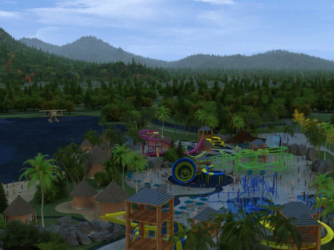 Amusement park 3D Model