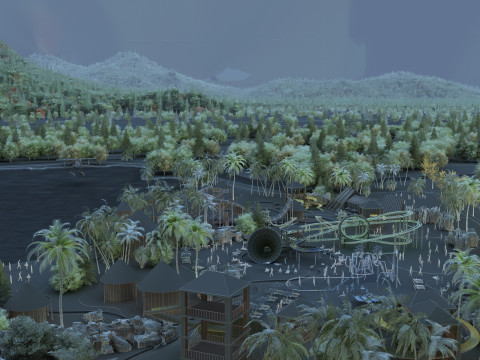 Amusement park Modèle 3D