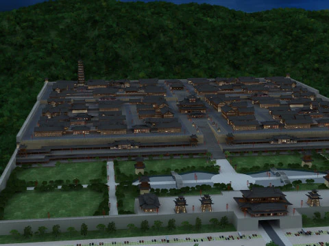 Древний город 3D Модель