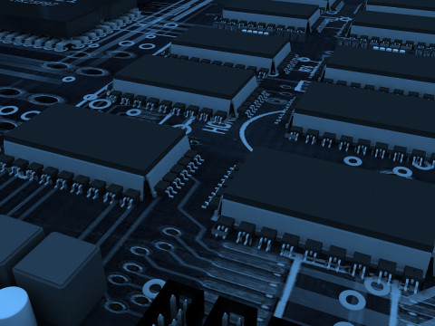 Circuit board 3D-Modell