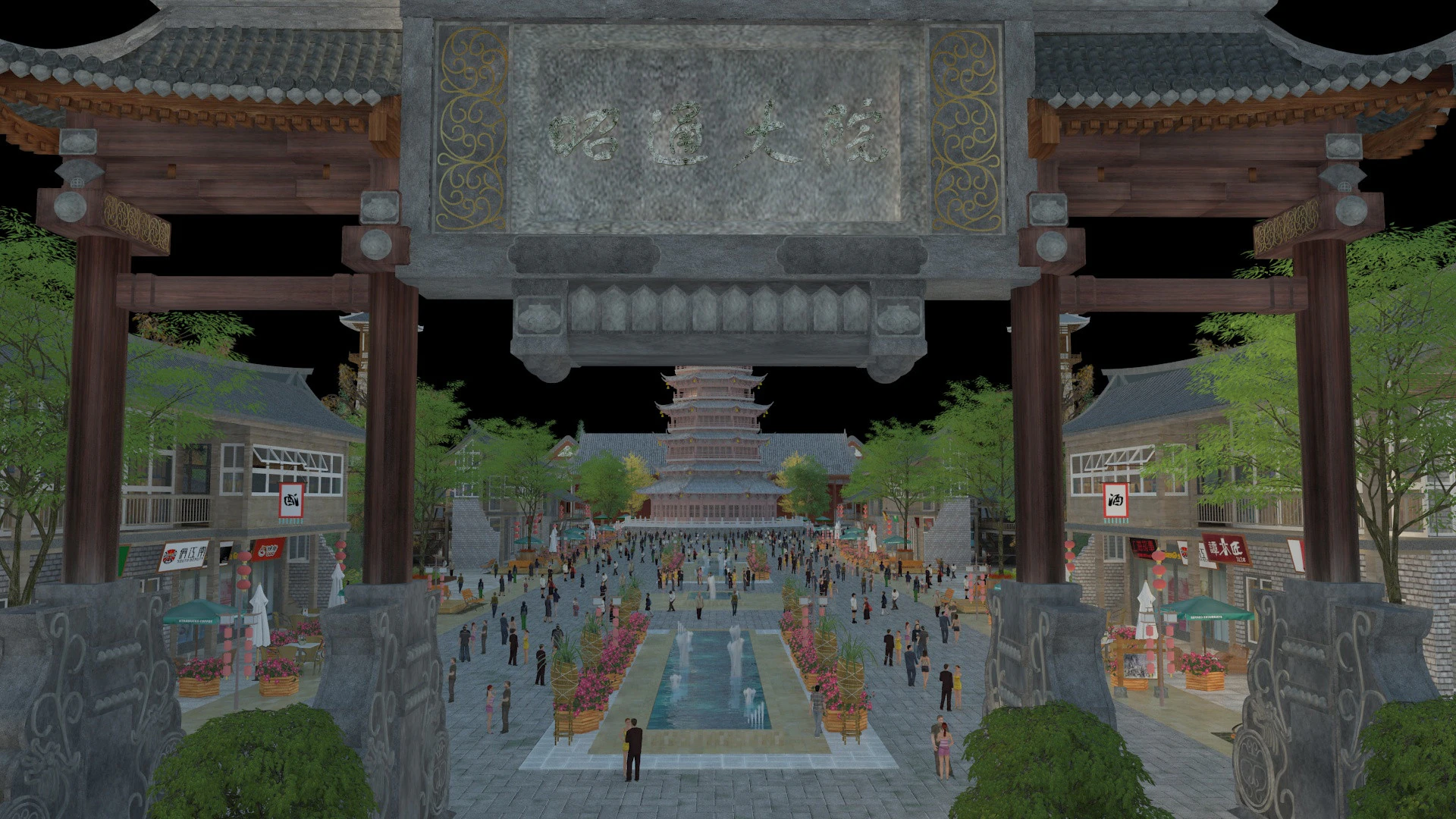 Ancient city 3D Model .c4d .max .obj .3ds .fbx .stl .blend 