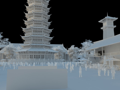 Ancient city Model 3D