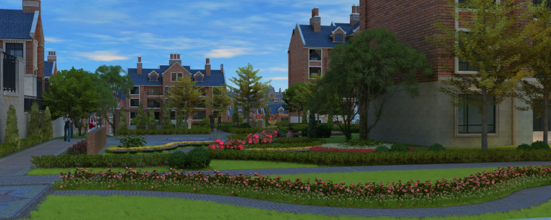 Small town Model 3D .c4d .max .obj .3ds .fbx .stl .blend 