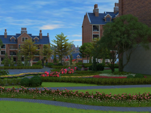 Small town 3D Model