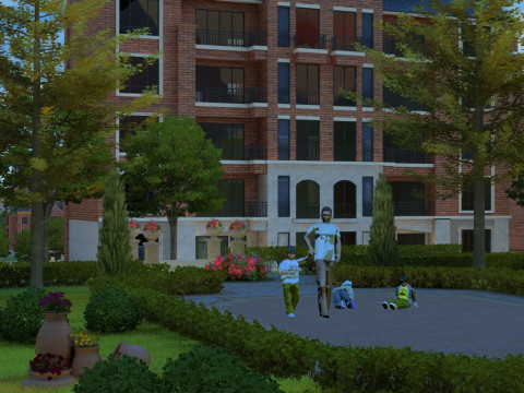 Small town Model 3D