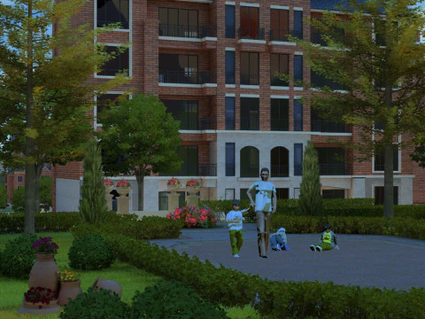 Small town 3D Model